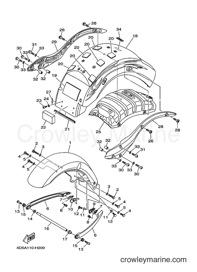 2009 Cruiser XV1900A - XV1900A (4D5C) [010] - FENDER