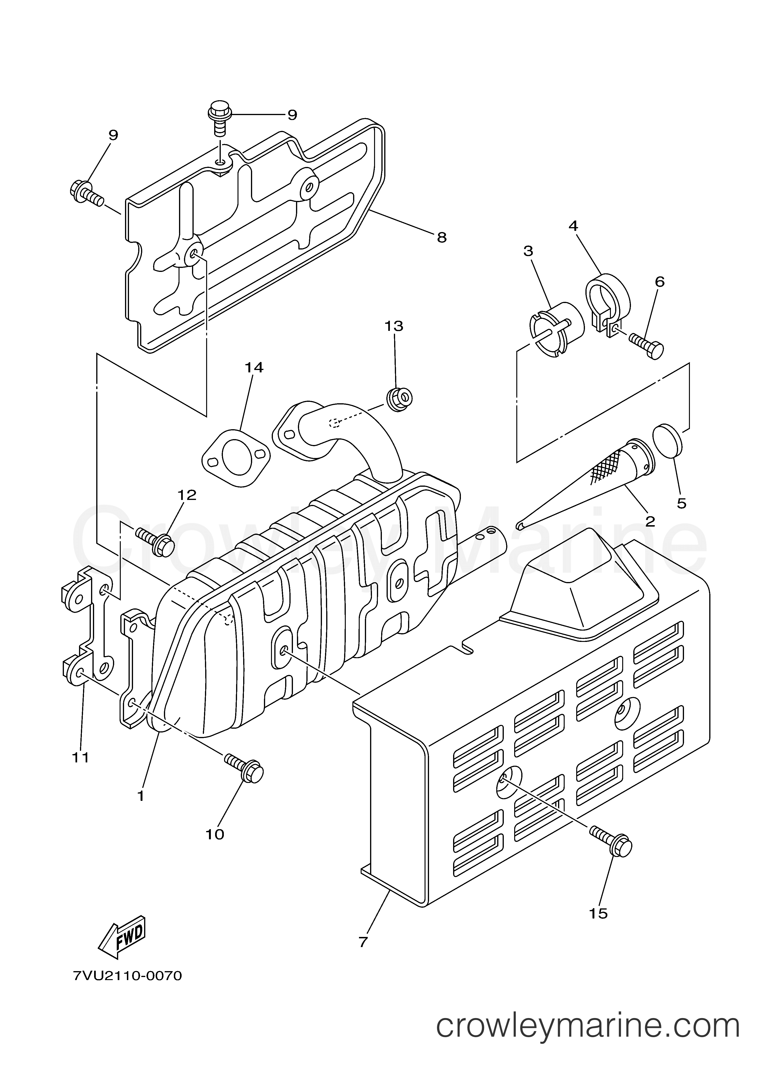 Yamaha Motors YG2800IJ - EXHAUST