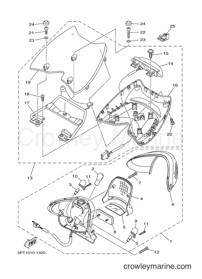 2001 Scooter CV50ZR - CV50ZR (5PT1) [010] - テールライト