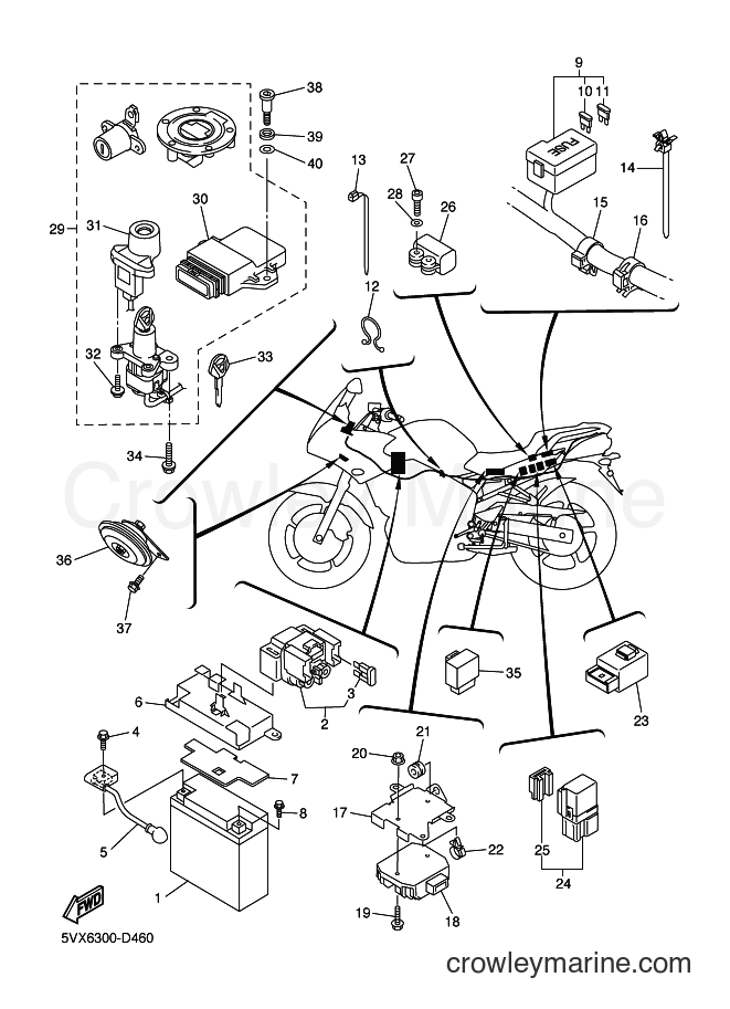 2006 Street Bike FZ6-SS - FZ6-SS (5VXD) [020] - ELECTRICAL 2