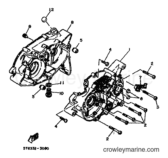 1983 Scooter DT80MX - DT80MX (36N) [999] - CRANKCASE