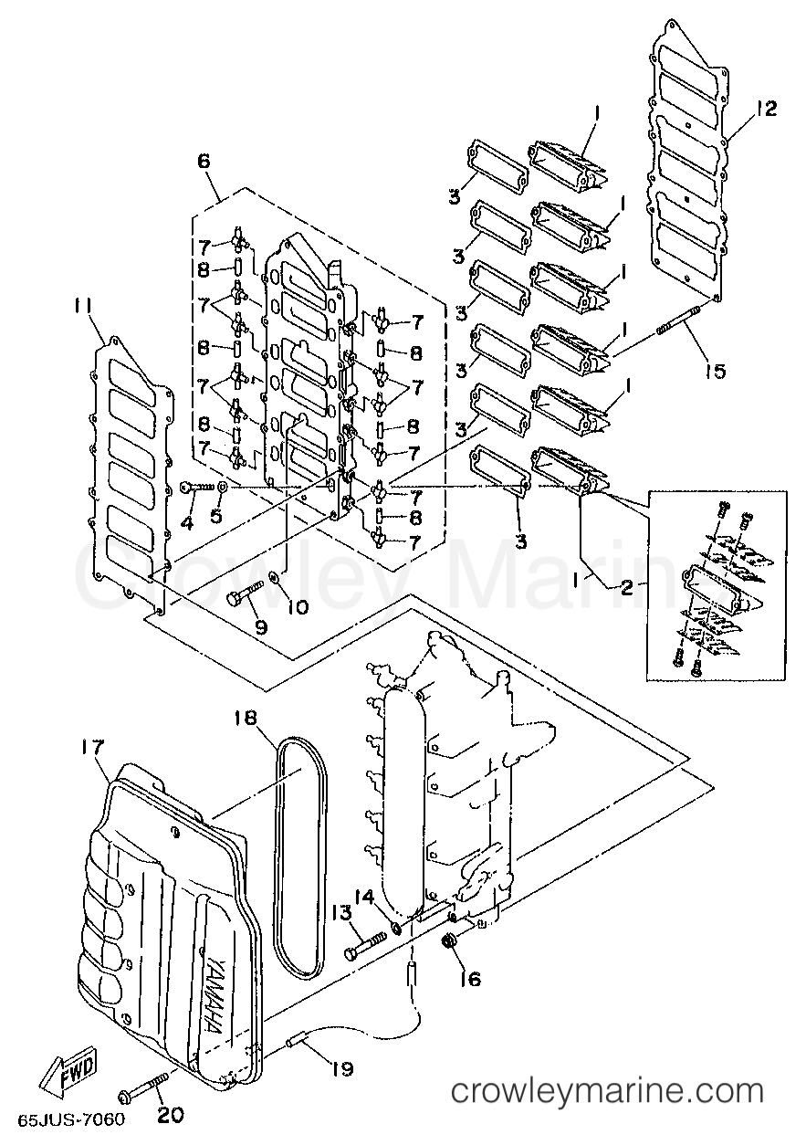 Yamaha Motors V200TLRW - INTAKE