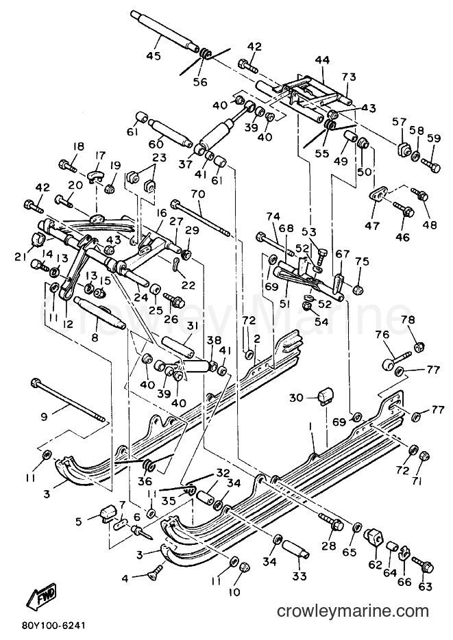 1988 Snowmobile EC340 - EC340 (84H0) [010] - TRACK SUSPENSION 2