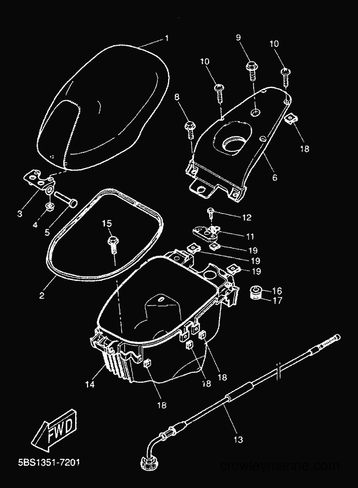 2000 Scooter YQ50 - YQ50 (5KH3) [010] - SEAT & CARRIER