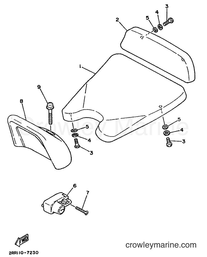 1990 Sport Bike YSR50 - YSR50 (3FD7) [010] - SEAT
