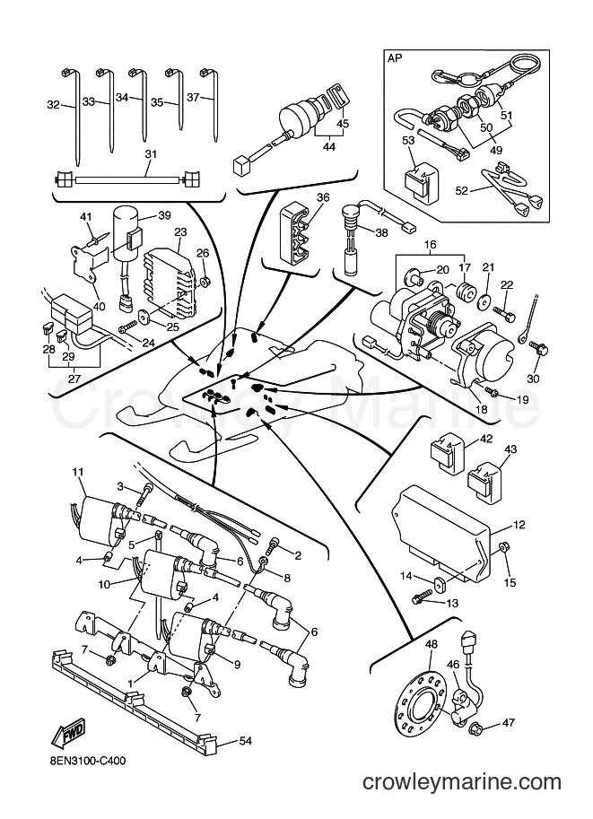 2004 Snowmobile SXV700 - SXV700 (8EN4) [010] - ELECTRICAL 1
