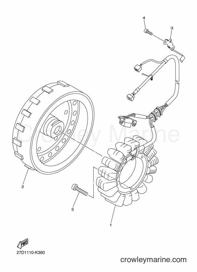 Yamaha Motors XVS13CA (27D3) [010] - GENERATOR
