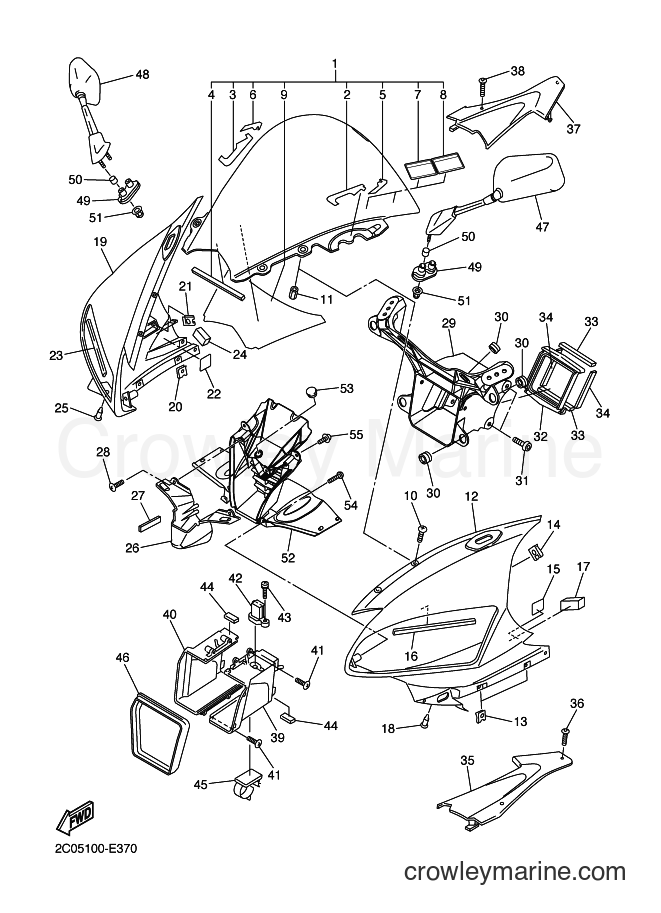 Yamaha Motors YZF-R6 (2C0G) [010] - COWLING 1