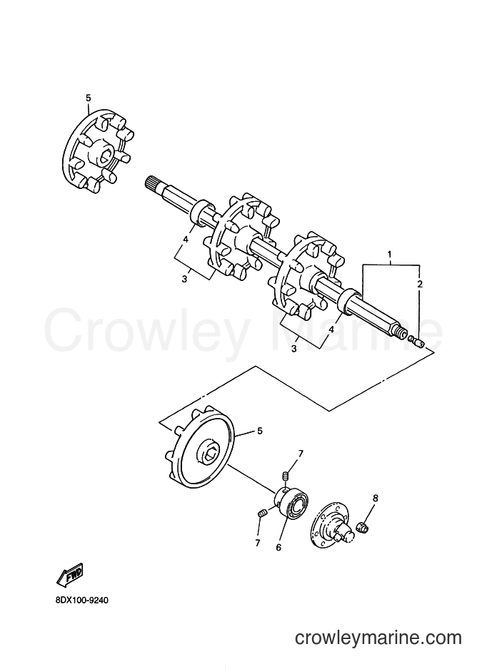 2000 Snowmobile VT500XL - VT500XL (8DX2) [030] - TRACK DRIVE 1