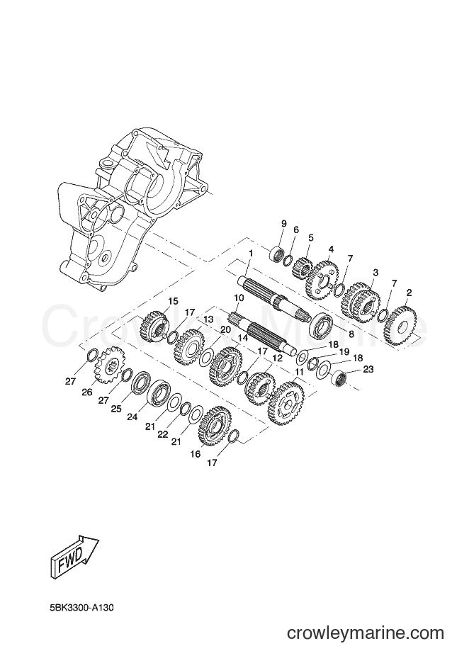 2002 Scooter DT50R - DT50R (5BK3) [020] - TRANSMISSION