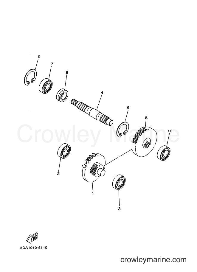 Yamaha Motors YW50 (5PN2) [010] - TRANSMISSION
