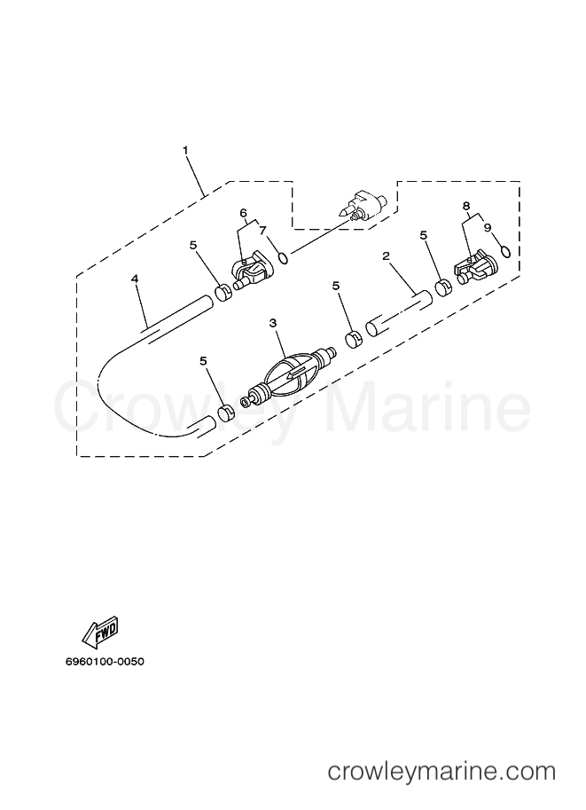 Yamaha Motors T25TLR (68U) [080] - FUEL 2