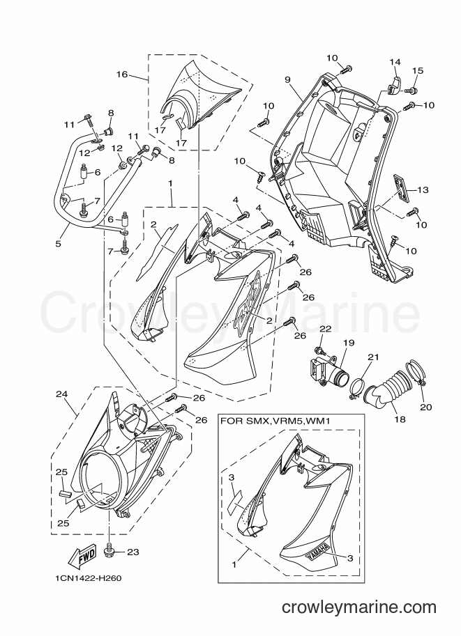 2009 Scooter YW125 - YW125 (1CN1) [010] - LEG SHIELD