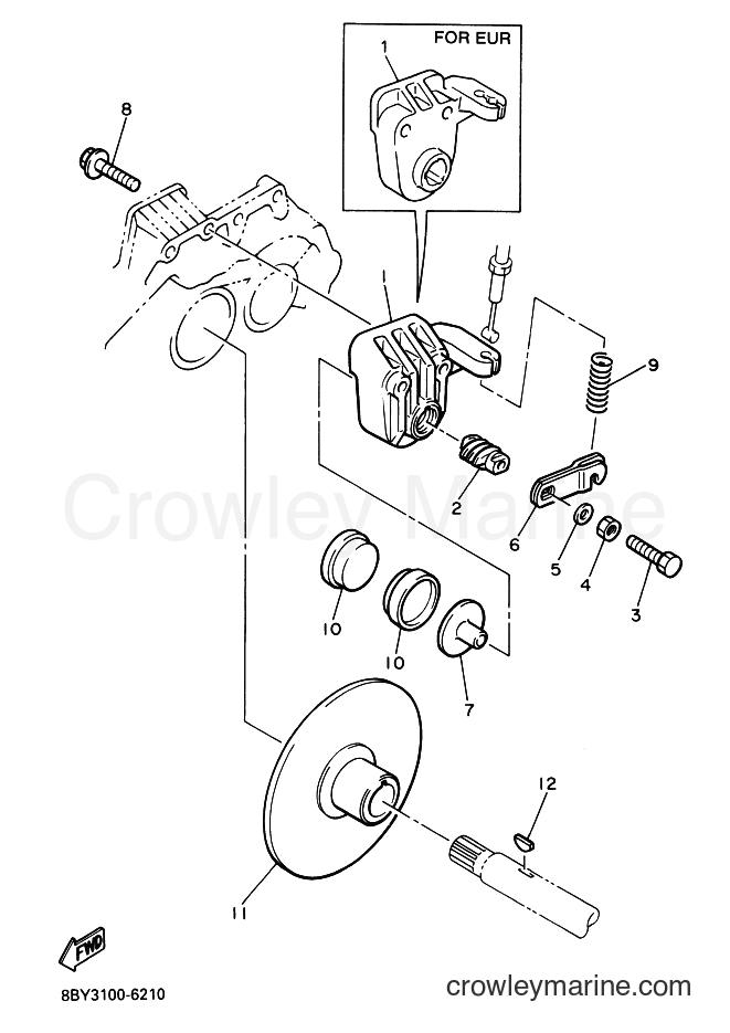 1996 Snowmobile ET410TR - ET410TR (8BY3) [020] - BRAKE