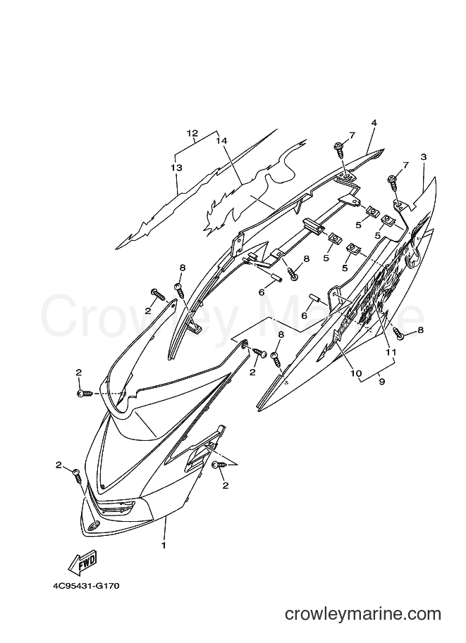 2008 Scooter AL115S - AL115S (4C96) [010] - SIDE COVER