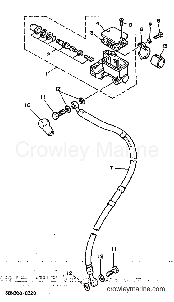 1991 Dirt Bike DT125R - DT125R (3PY3) [999] - FRONT MASTER CYLINDER