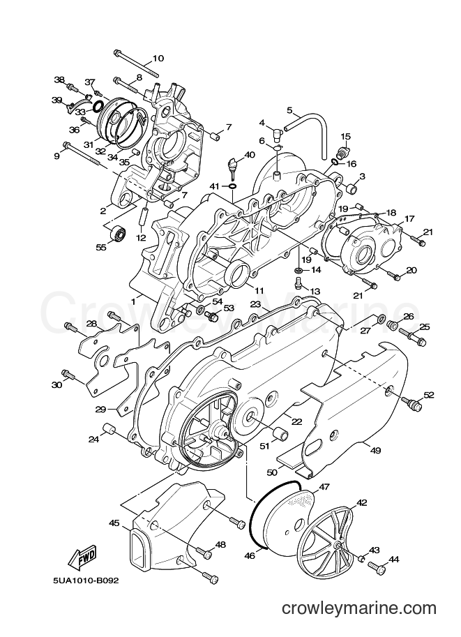 Yamaha Motors XC125 (5ML3) [010] - CRANKCASE