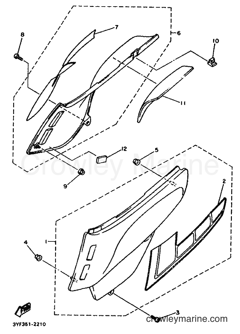 1992 Dirt Bike XTZ660 - XTZ660 (4BW2) [999] - SIDE COVER