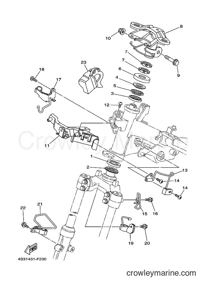 2007 Dirt Bike JT135 - JT135 (4S32) [010] - STEERING