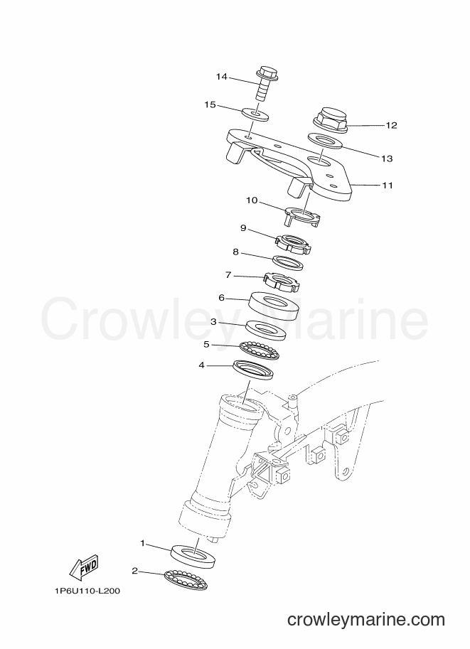 2015 Dirt Bike TT-R50E - TT-R50E (2CJA) [010] - STEERING