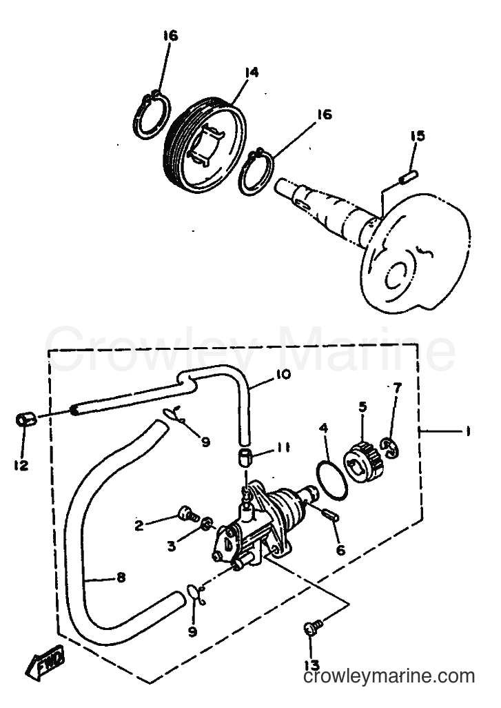 1997 Scooter YN50 - YN50 (5BW1) [010] - OIL PUMP
