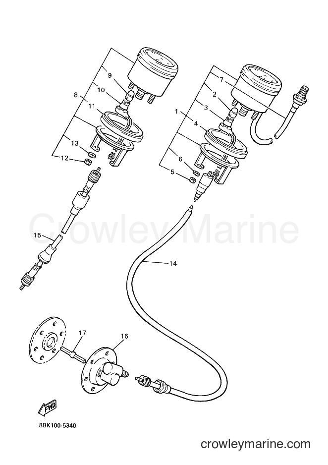 Yamaha Motors VT480 (8BK4) [020] - METER