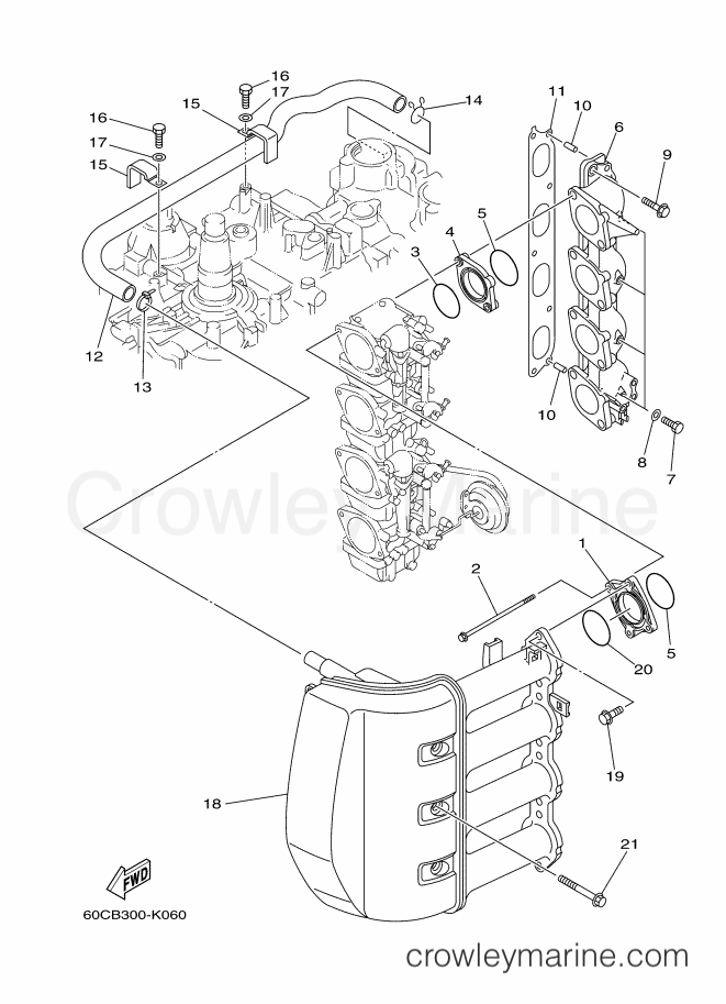 Yamaha Motors F95AETL (6S09) [040] - INTAKE