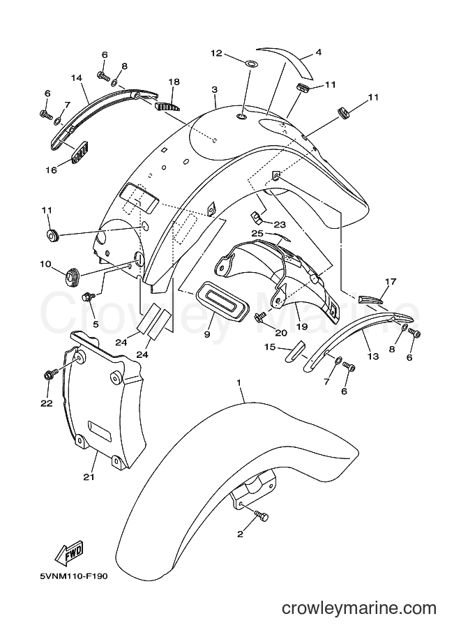 Yamaha Motors XV1700A (5VNT) [010] - FENDER
