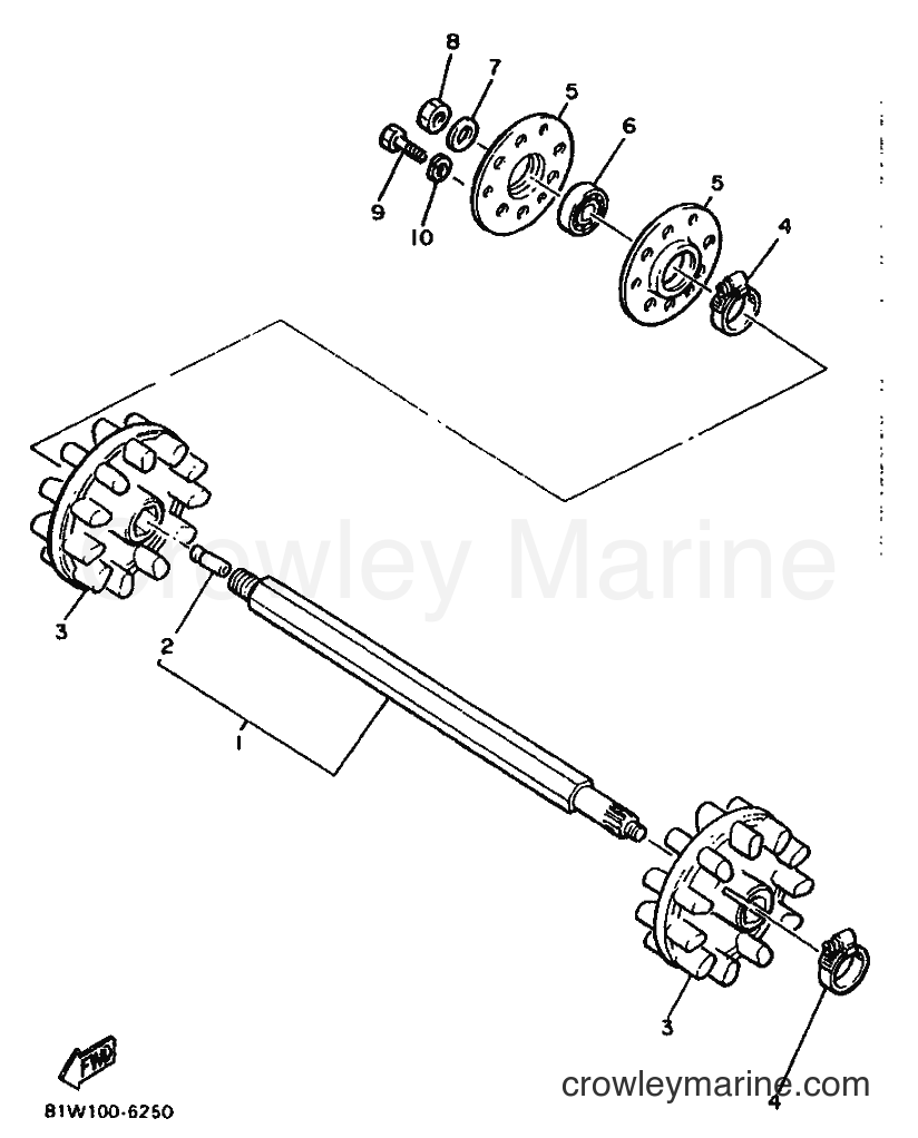 1990 Snowmobile ET400TP - ET400TP (87W1) [010] - TRACK DRIVE 1
