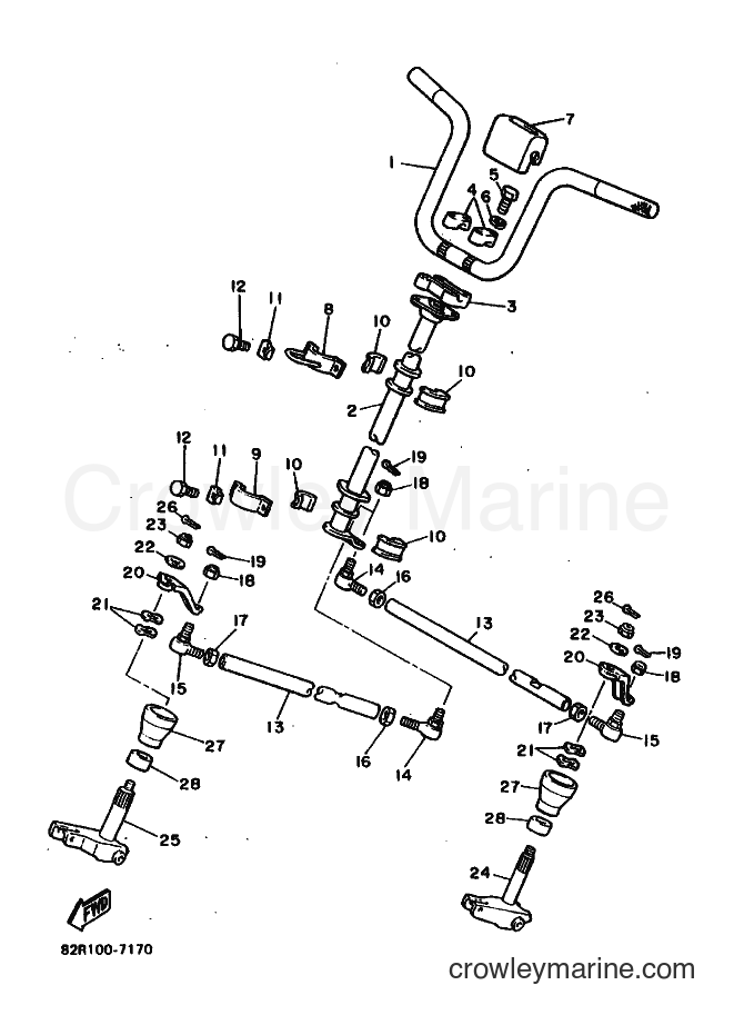 Yamaha Motors BR250 (84E0) [030] - STEERING