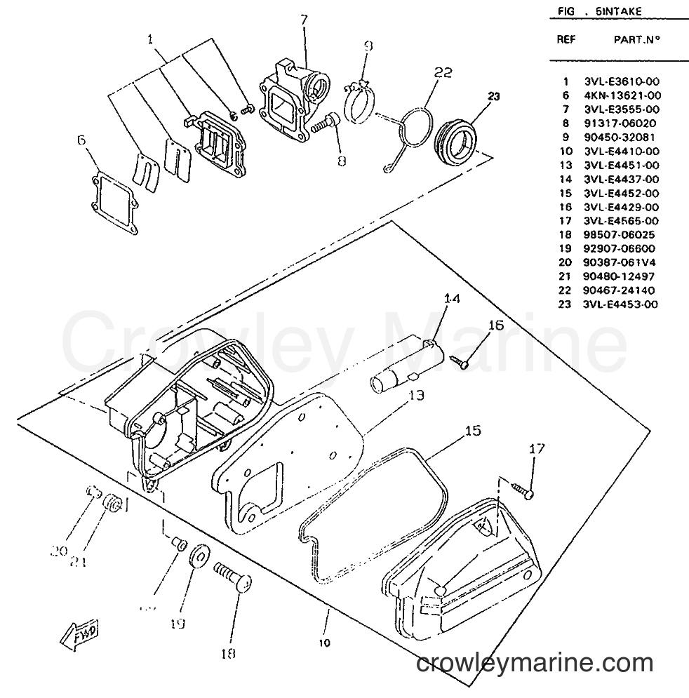 1996 Scooter CW50RSP - CW50RSP (4UR3) [999] - INTAKE