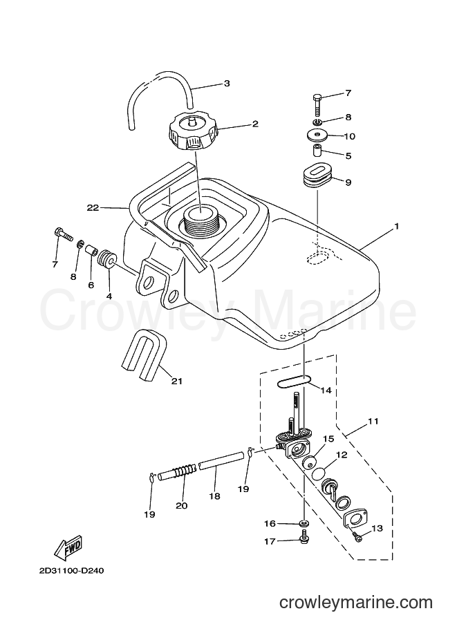 2006 ATV YFM80G - YFM80G (2D35) [010] - FUEL TANK