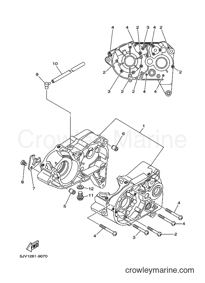 2003 Street Bike RX100T - RX100T (36L6) [010] - CRANKCASE