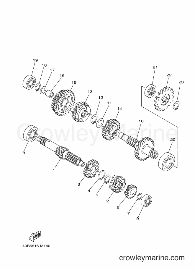 2014 Scooter T110C - T110C (40BB) [010] - TRANSMISSION