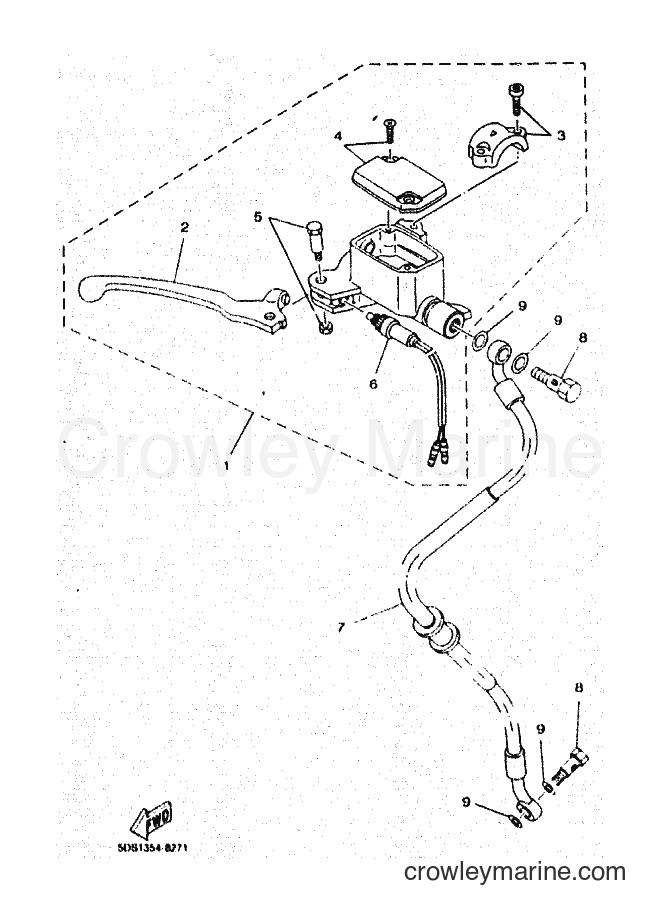Yamaha Motors YP125E (5DSL) [010] - FRONT MASTER CYLINDER