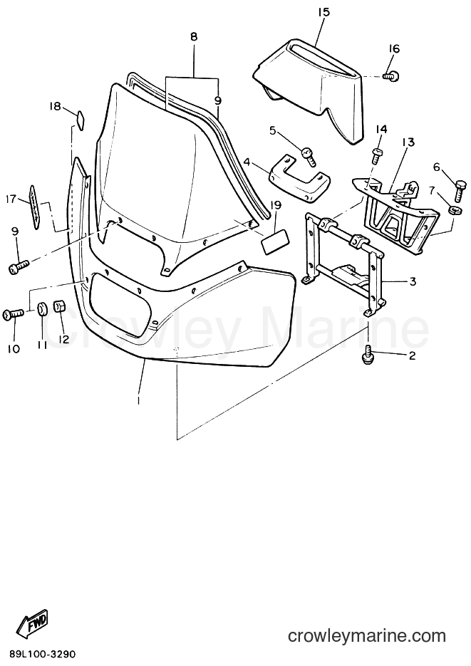 Yamaha Motors EX570ST (8BA1) [010] - WINDSHIELD