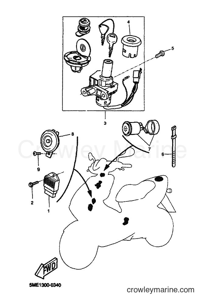 Yamaha Motors YQ100 (5ME1) [080] - ELECTRICAL 1