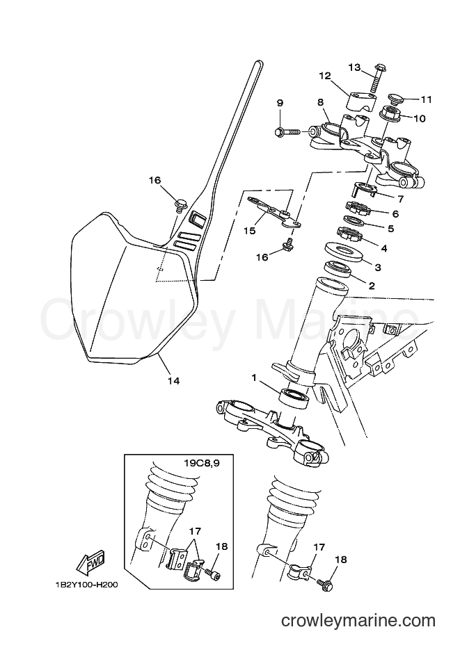 2009 Dirt Bike TT-R125 - TT-R125 (1B2Y) [010] - STEERING