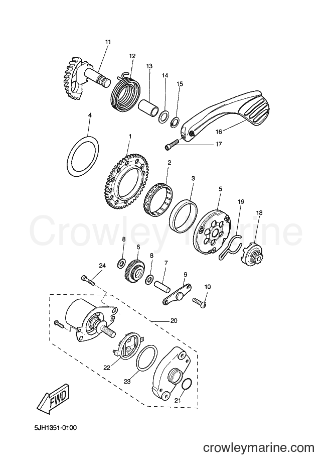 Yamaha Motors CW50RS (5NU7) [020] - STARTER