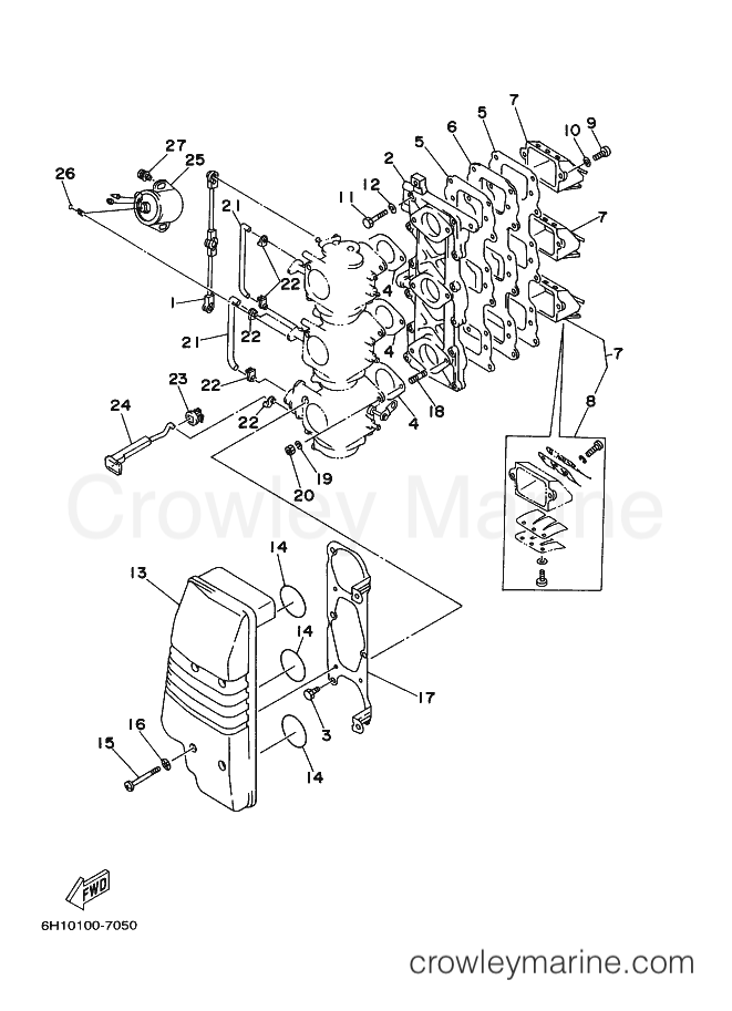 Yamaha Motors 90A (6H1) [120] - INTAKE