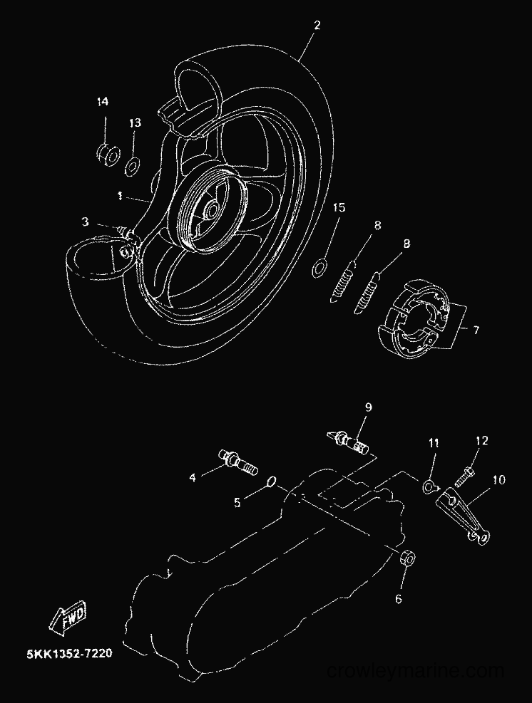 1999 Scooter YN100 - YN100 (5KK1) [99C] - REAR WHEEL