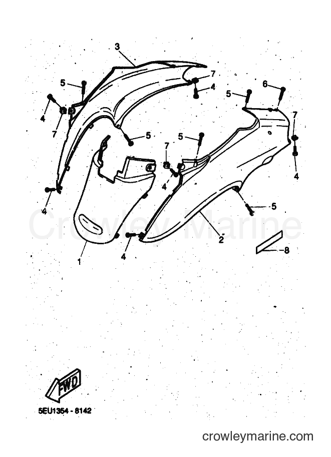 2001 Scooter YH50 - YH50 (5PF2) [010] - SIDE COVER