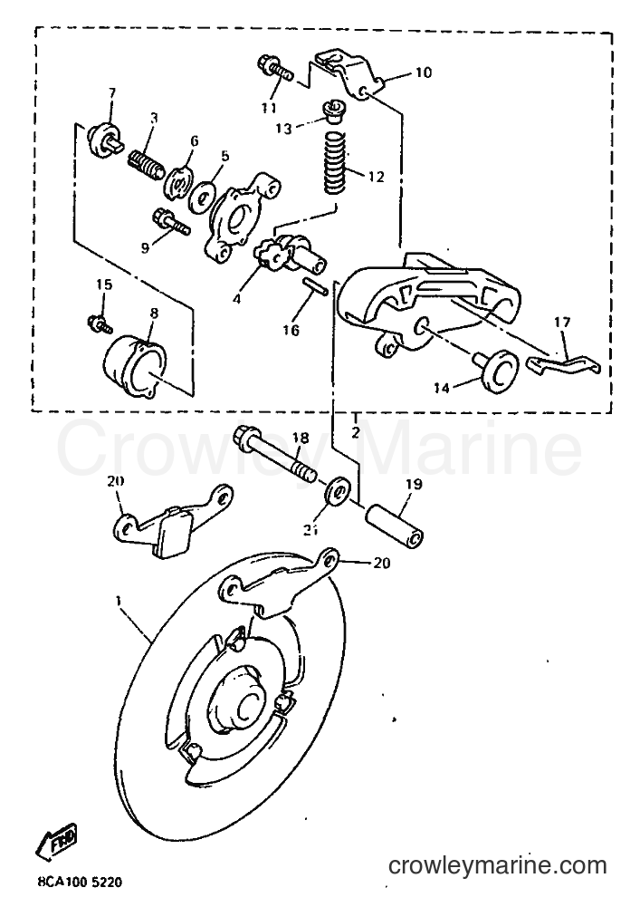 Yamaha Motors VX500 (8AB2) [010] - BRAKE