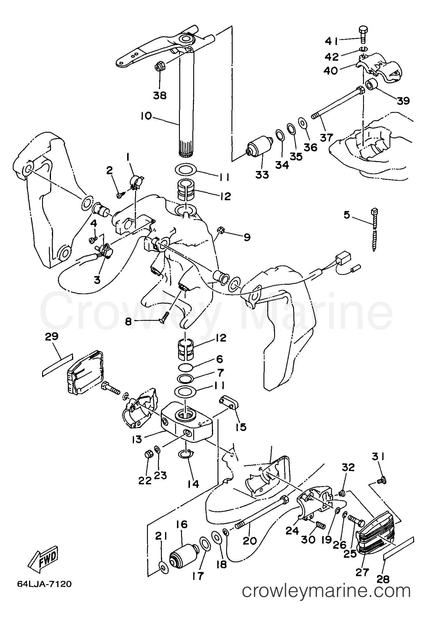Yamaha Motors D150TLRV - BRACKET 2