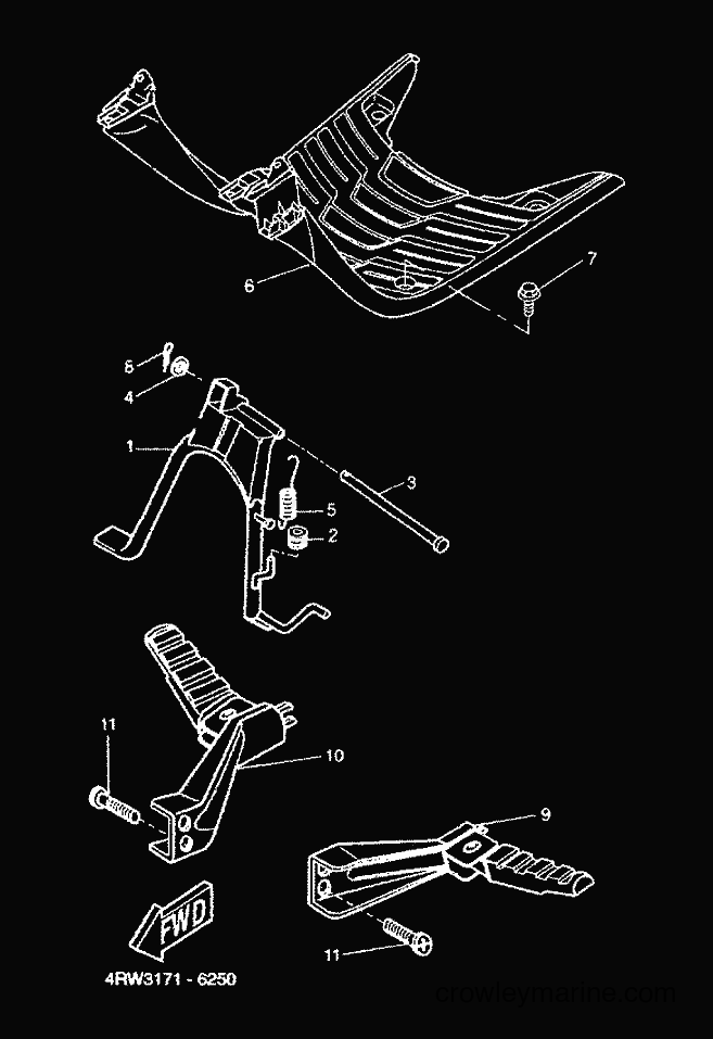 2001 Scooter CW50 - CW50 (5HG9) [020] - STAND & FOOTREST