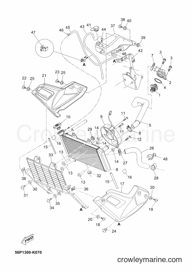 2013 Dirt Bike XT660ZA - XT660ZA (2BE2) [010] - RADIATOR & HOSE