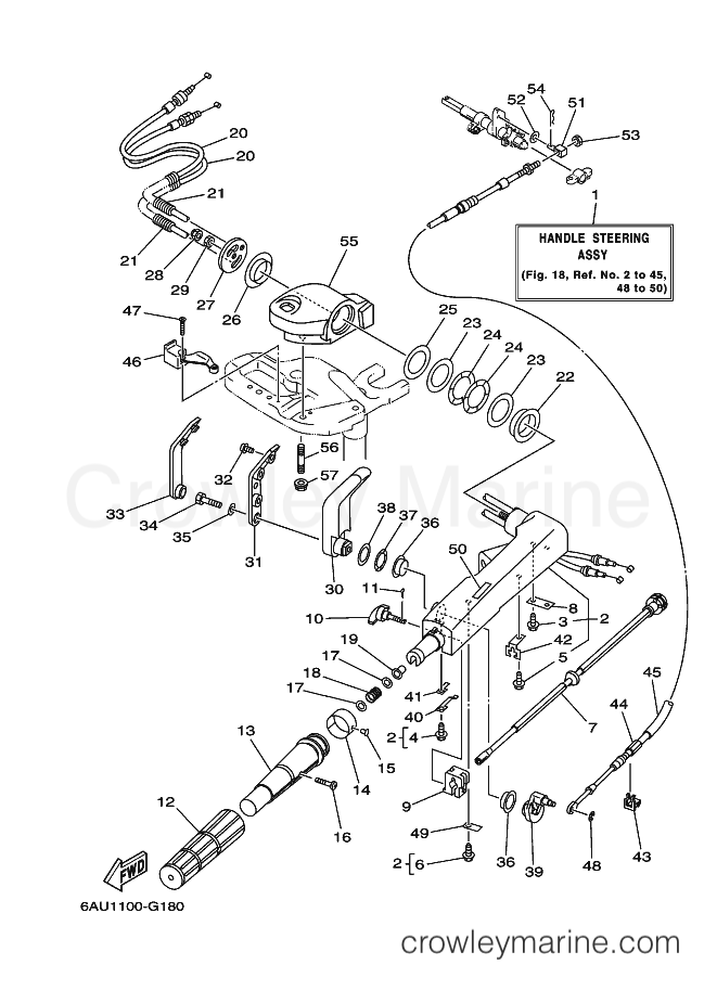 Yamaha Motors FT9.9GMHX (6AV2) [120] - STEERING