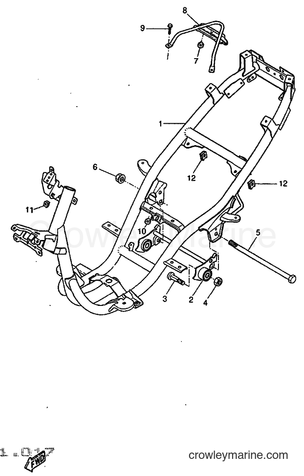 1997 Scooter YQ50 - YQ50 (5DN1) [999] - FRAME