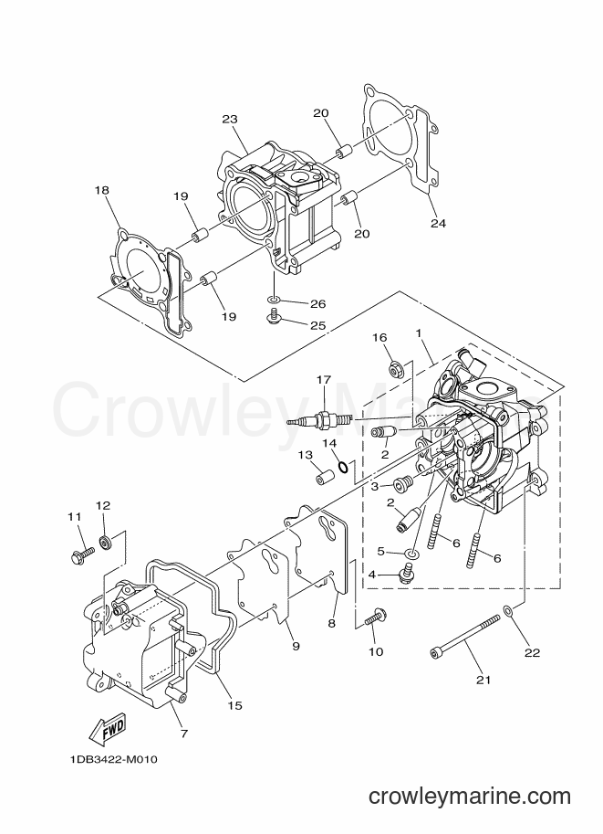 2014 Scooter AT125FC - AT125FC (1DB8) [010] - CRANKSHAFT & PISTON