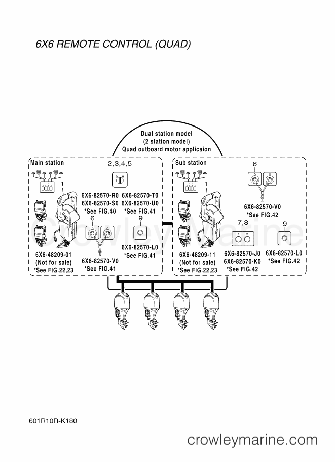 Yamaha Motors RIGGING REMOCON-2011 (601R) [010] - LAYOUT CHART 4 (QUAD)
